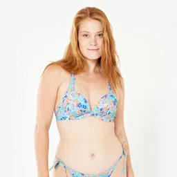olaian Women’s surfing floral push-up bikini top - Elena prairie multicoloured-picture-28