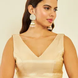 Soch V-Neck Sleeveless Saree Blouse image 5