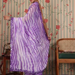 Ode by House of Pataudi Georgette Printed Saree image 5