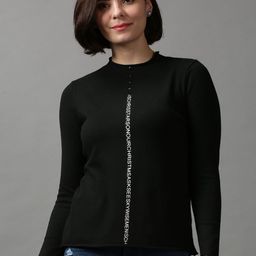 SHOWOFF Women Black Pullover-image-75
