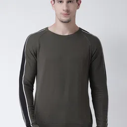 Club York Men Olive Green & Black Pullover-picture-28