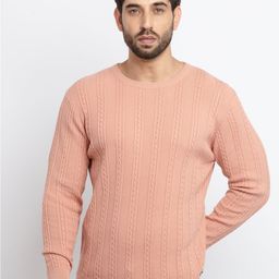 Status Quo Men Coral Cable Knit Cotton Pullover Sweater-picture-37
