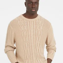 GUESS Men Cable Knit Pullover-picture-29