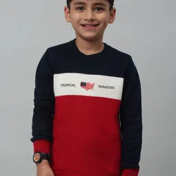 Cantabil Boys Colourblocked Acrylic Pullover Sweater-image-35