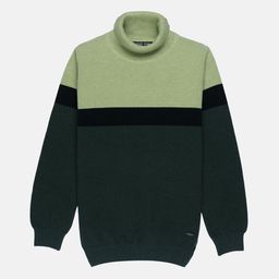 Status Quo Boys Olive Green & Black Colourblocked Pullover-picture-35