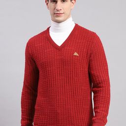 Monte Carlo Cable Knit V-Neck Woollen Pullover-picture-28