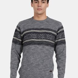 t-base Men Striped Cotton Pullover Sweater-picture-13