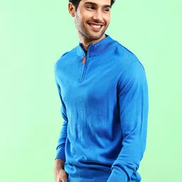 The Indian Garage Co Mock Collar Acrylic Pullover Sweater image 3