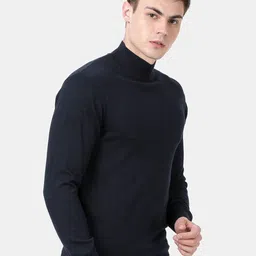 t-base Turtle Neck Long Sleeves Cotton Modal Pullover Sweater image 3