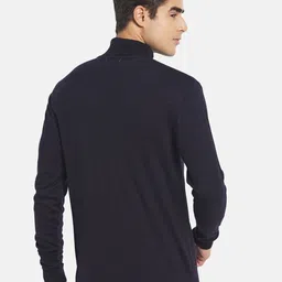 METTLE Men Navy Blue Pullover image 2