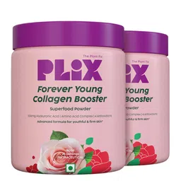 PLIX THE PLANT FIX Set of 2 Collagen Supplement Powder for Youthful Glow 150 g each - Rose image 1