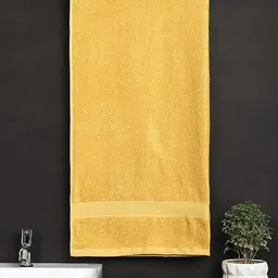 Signature Yellow Cotton Bath Towels image 1