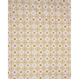 INDHOME LIFE White & Yellow Floral 210 TC King Bedsheet with 2 Pillow Covers image 4