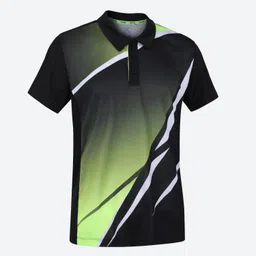 pongori Men's Table Tennis Polo Shirt TTP590 - Black/Yellow-picture-11