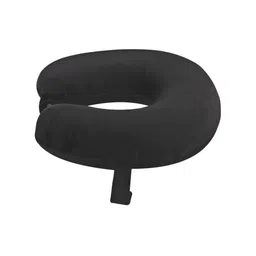 ANOMEO Black Memory Foam Filled Faux Velvet Core Pillow image 3