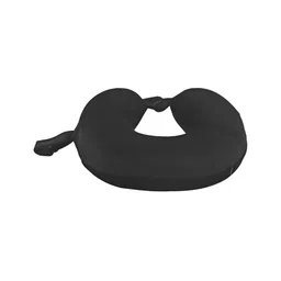 ANOMEO Black Memory Foam Filled Faux Velvet Core Pillow image 5