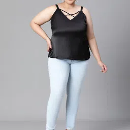 Oxolloxo Plus Size shoulder strap Top image 4