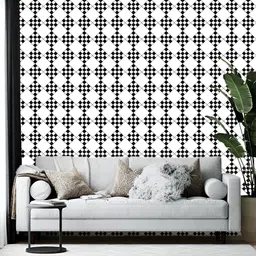 Wallpics White Printed Self-Adhesive Wallpaper-image-3