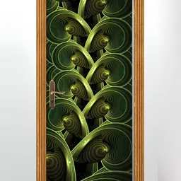 Wallpics Green Printed Self-Adhesive Wallpaper-picture-25