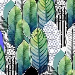 Wallpics Green Floral and Botanical Printed Self-Adhesive Wallpaper-image-3