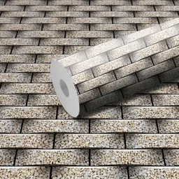 WALLWEAR Beige Printed Self Adhesive Removable Wallpaper-image-72