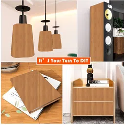 Wallpics Brown Abstract Printed Self-Adhesive Wallpaper image 4