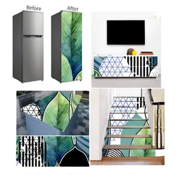 Wallpics Green & White Abstract Printed Wallpaper image 4