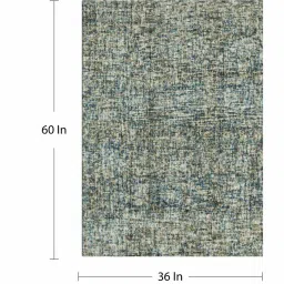 Indigo Wool Abstract 5' x 3' Hand tufted Carpet By Kaleen India image 4