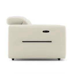 urban ladder Linaro Leather 2 Seater Double Motor Recliner In Grey Colour image 7