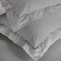 maspar Blue Check 200 TC Cotton King Size Bed Sheet with 2 Pillow Covers 24 Collection image 1