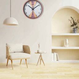 olive tree Copper Round 8 Inches Plastic Table Clock-picture-16