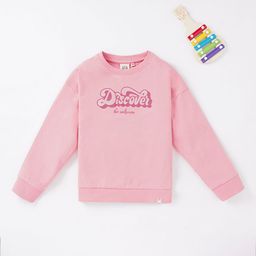Ed-a-Mamma Girls Pink Printed Cotton Sweatshirt-picture-34
