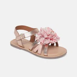 Pantaloons Junior Girls Embellished Open Toe Flats With Backstrap-picture-17