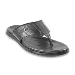 Metro Men Textured Leather Comfort Sandals-picture-40