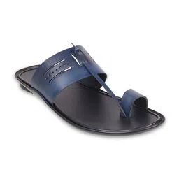 Metro Men Textured Leather Comfort Sandals-picture-32