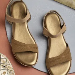 DEAS Woven Design Open Toe Flats-picture-17