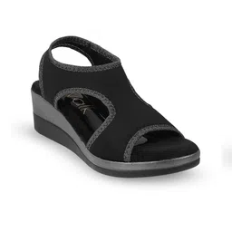 Catwalk Textured Peep Toes Wedge Heels-image-22