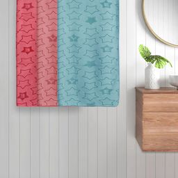 FABINALIV Red Kids 3 Pieces Geometric Printed Cotton 350 GSM Bath Towels-picture-14