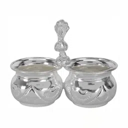 Sigaram Textured German Silver Panchwala Kum Kum Bharani-picture-38