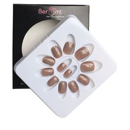 BEROMT 12 Pcs Long-Lasting Reusable Lightweight Salon Finish Press on Nail Tips-448-picture-22