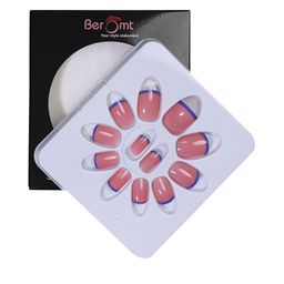 BEROMT 12 Pcs Long-Lasting Reusable Lightweight Salon Finish Press on Nail Tips- Shade 162-picture-23