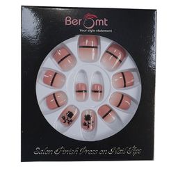 BEROMT 12 Pcs Long-Lasting Reusable Lightweight Salon Finish Press on Nail Tips- Shade 247-picture-16