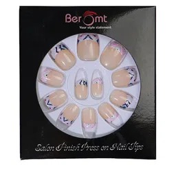 BEROMT 12 Pcs Long-Lasting Reusable Lightweight Salon Finish Press on Nail Tips- Shade 177-picture-3