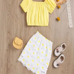 YK Girls Short Sleeve Top & Skirt Clothing Set-picture-11