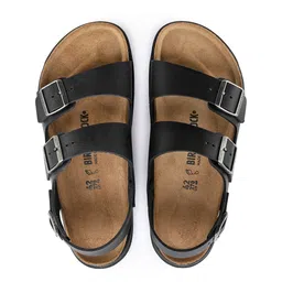 Birkenstock Men Black Milano CT  Regular Width Comfort Sandals image 5