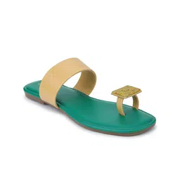 Luxyfeel Embellished One Toe Flats image 5