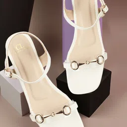 Carlton London Square Toe Block Heels With Buckles-image-50