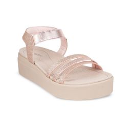 Metro Embellished Open Toe Flatform Heels With Backstrap-picture-43