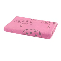 FABINALIV Pink Abstract Printed Cotton 420 GSM Bath Towel image 3