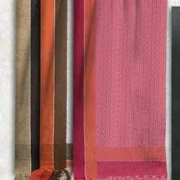 Athom Trendz Set Of 3 Striped Pure Cotton 210 GSM Bath Towels image 2